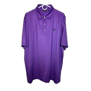 FootJoy Golf Polo Shirt Men's XL Floral Colorful Short Sleeves Performance